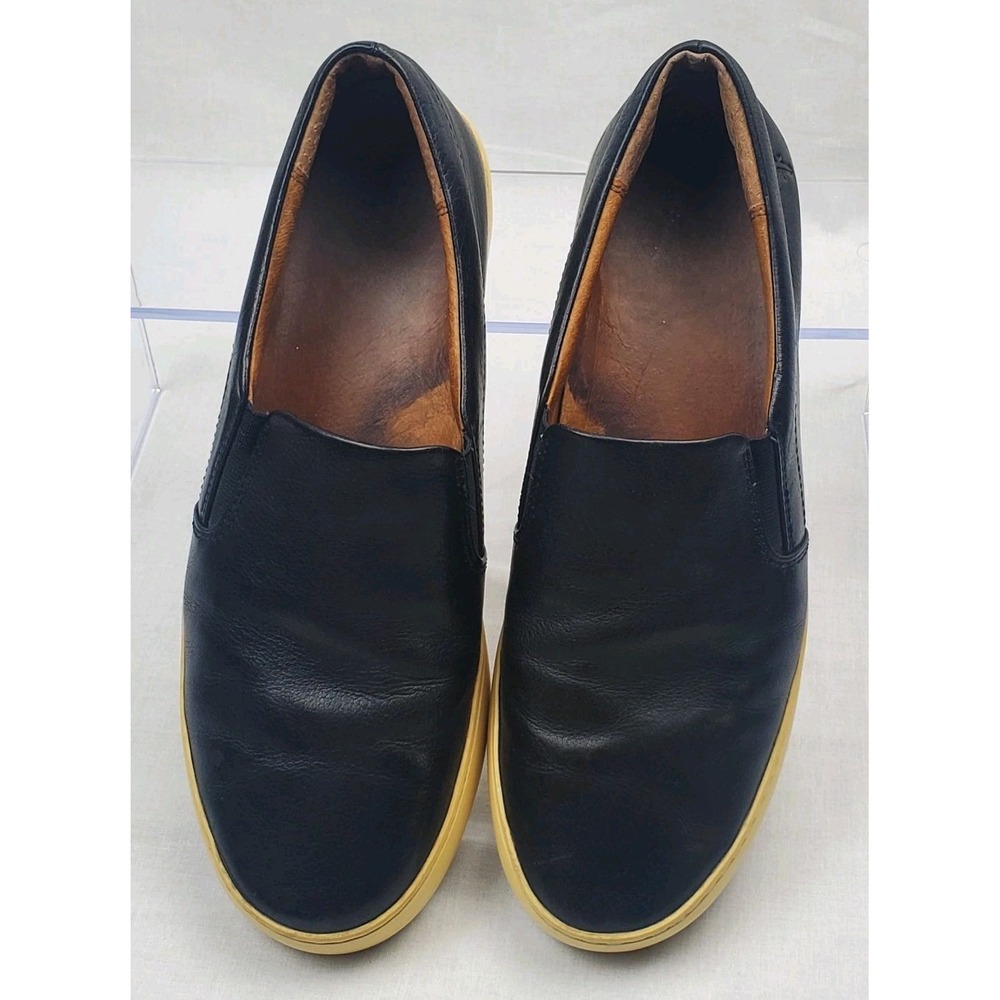 Frye Lena Shoes Womens 9.5 Black Leather Comfort Slip-On Casual Loafers Sneaker